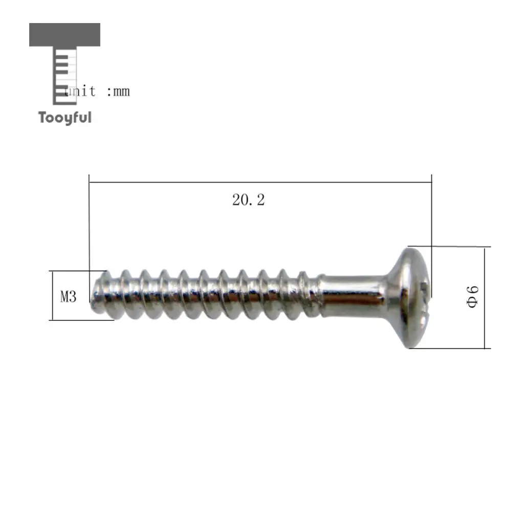 Tooyful 6 шт. Железный SSS одна катушка пикап регулировка высоты винты с пружинами набор для электрогитары запасные части