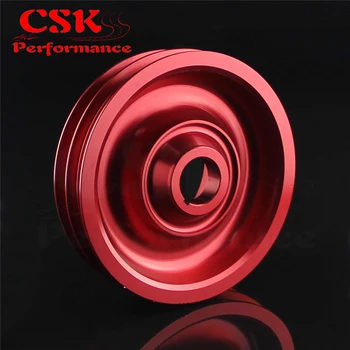 

Light Weight Aluminum Crankshaft Crank Pulley for 99-00 Si 94-01 Integra Red / Gray