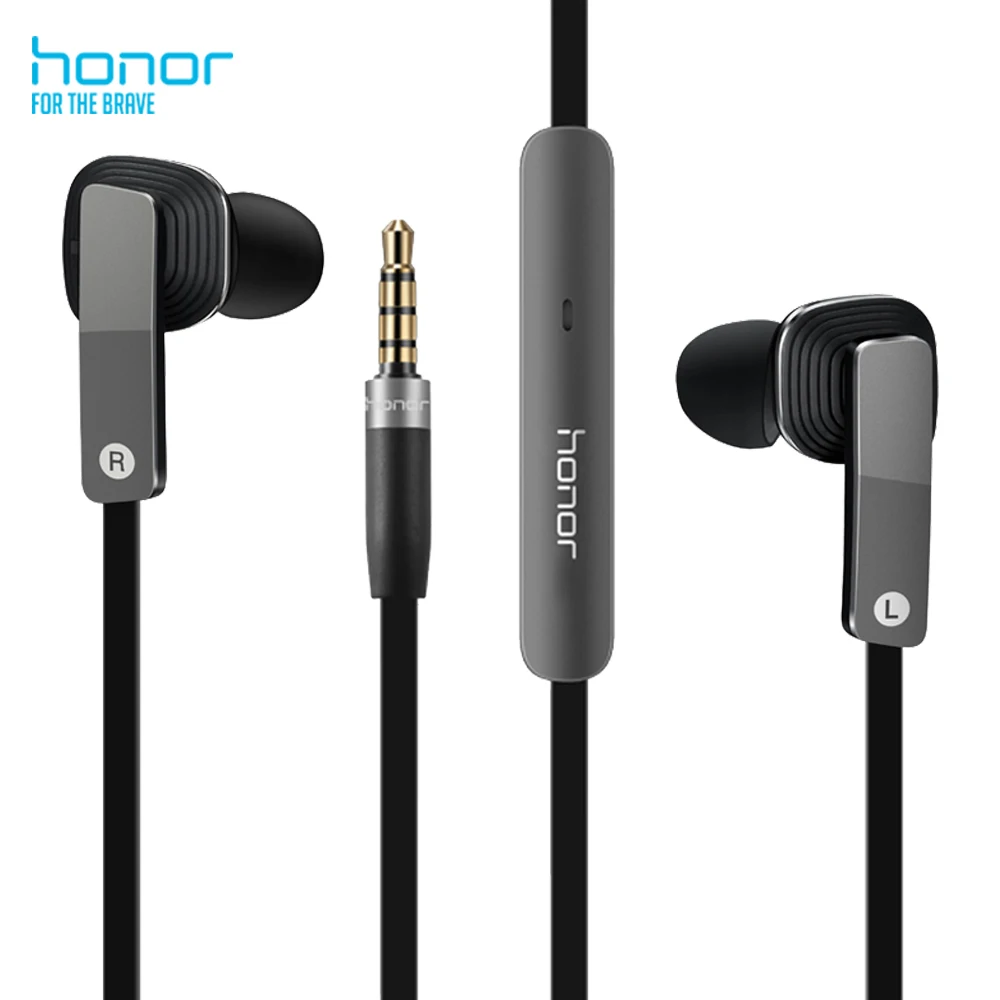 

Original Huawei Honor AM175 Earphone Dynamic Balanced Armature Dual Unit Earphone with Mic In-Ear For xiaomi huawei MP3