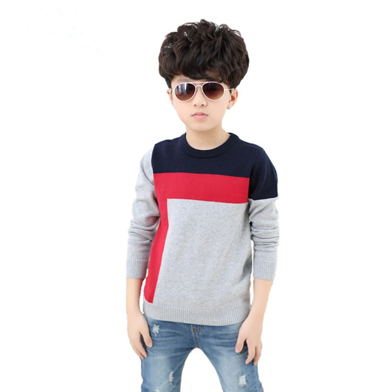 

2018 Autumn Winter designer Boys christmas sweaters kids tiny cottons Wool Knitted cardigan child knit Pullovers clothes 4-16Y