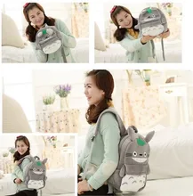 New arrival Totoro school bag cartoon totoro cat backpack kids plush school bag hotsale cute Children zoo backpack Free shipping