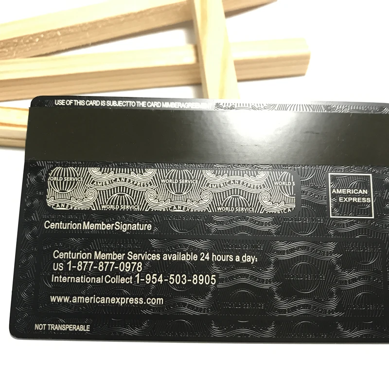 American Express Black Centurion Bank Card customise yourself GREAT GIFT Free shipping 