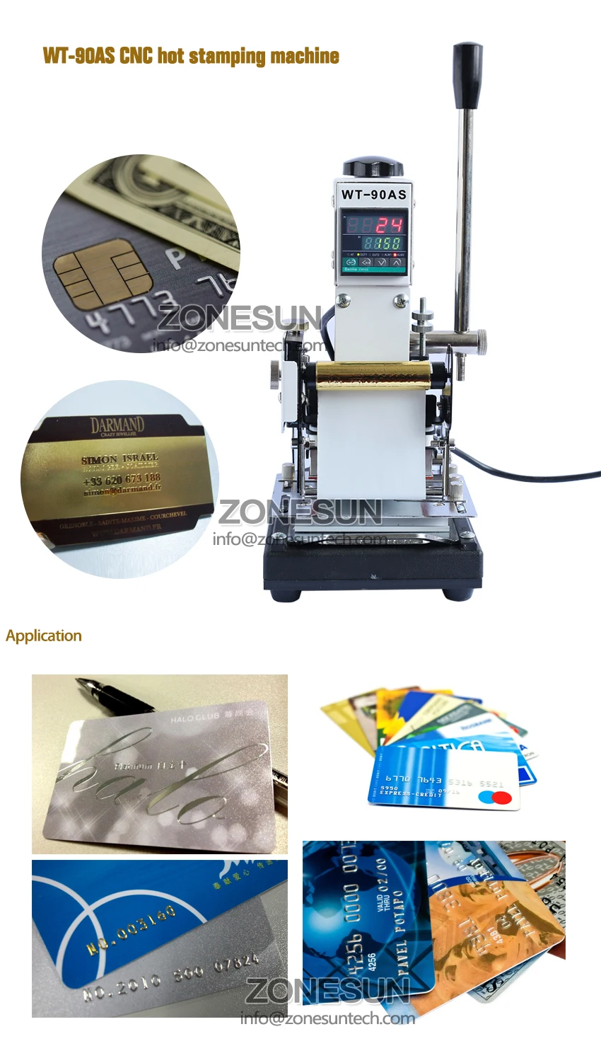 card hot stamping machine