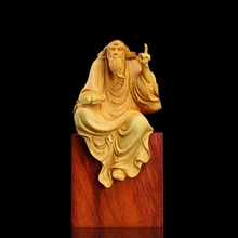 Laozi миниатюрные статуэтки, деревянная статуя, настенные декорации, украшения для дома, коллекция дзен, художественное искусство