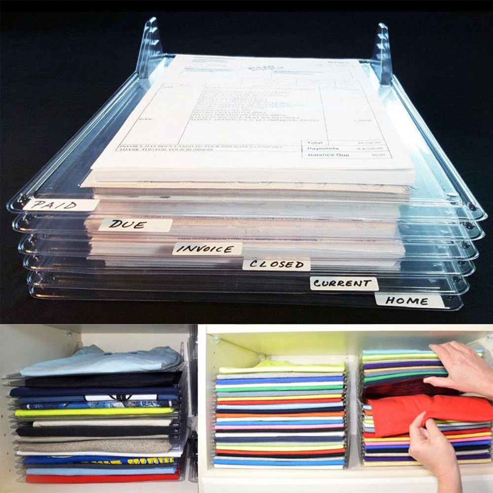 

New 10Pics Clothes Organizer System Closet Drawer Desk File Cabinet Organization