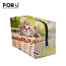 FORUDESIGNS, многофункциональная, портативная, водонепроницаемая, женская сумка для макияжа, органайзер, коробка для хранения, красивый чехол, сумка для путешествий