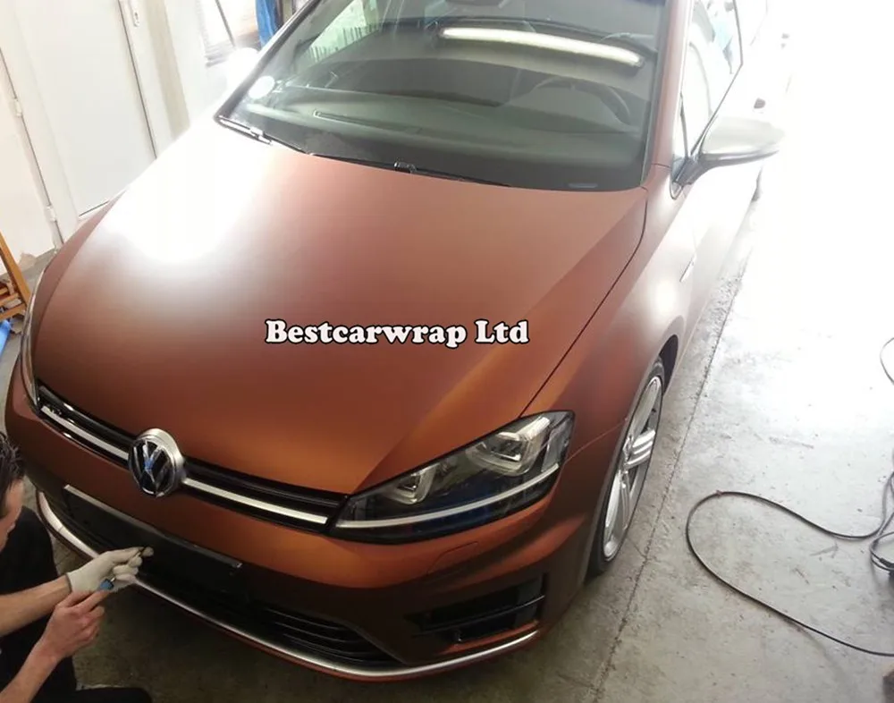 brown bronze coffe metallic matte chrome Car wrapping Film Foile