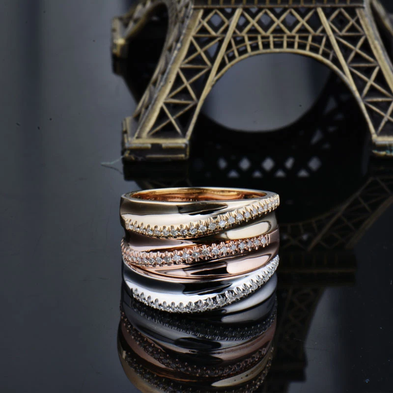 Кольцо унисекс, бриллиантовое кольцо для женщин и мужчин, хорошее ювелирное изделие, винтажное натуральное бриллиантовое твердое 10 к желтое золото, обручальное кольцо