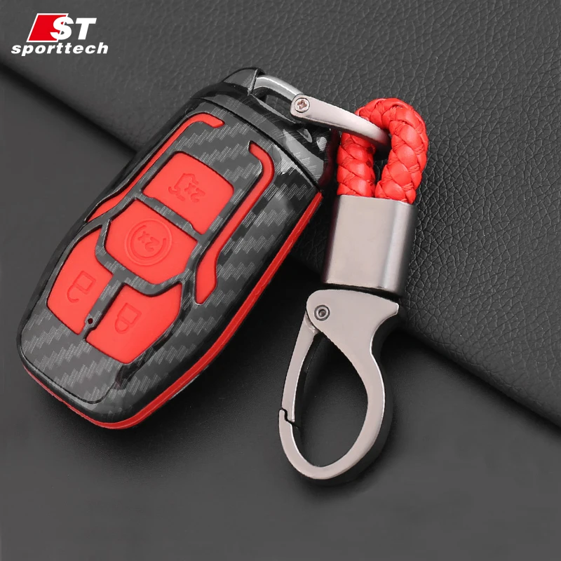 

Car Styling Keychain For Lincoln new MKX For Ford Explorer/Mustang/Taurus Key Ring Key Chain Case Cover Holder Accessories Parts