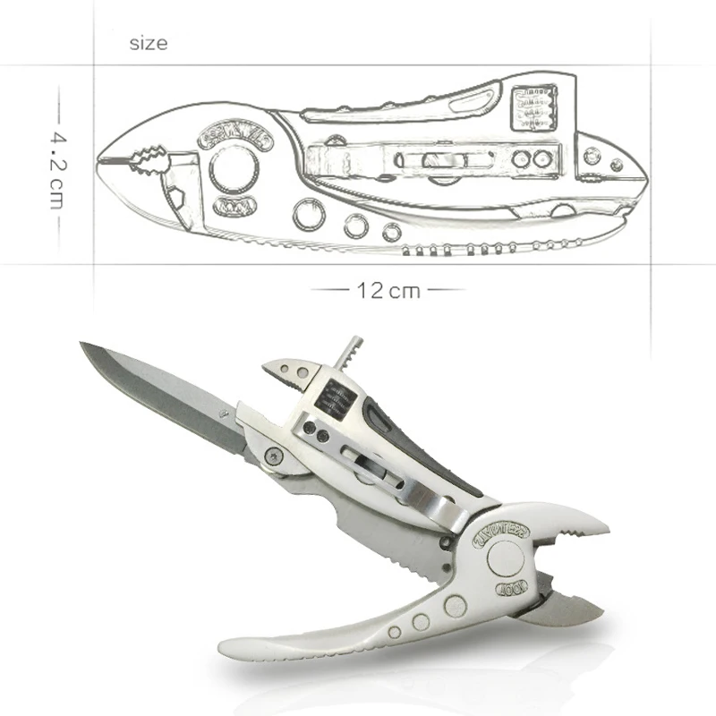 Многофункциональные складные плоскогубцы, регулируемый гаечный ключ, мульти набор инструментов для выживания, плоскогубцы, отвертка, портативная, для улицы, для дома