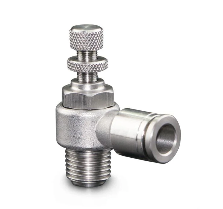 

FUMAO Hot Sale 304 Stainless Steel Throttle valve Air Flow Speed Control Valve Tube Water Hose Pneumatic Push In Fittings