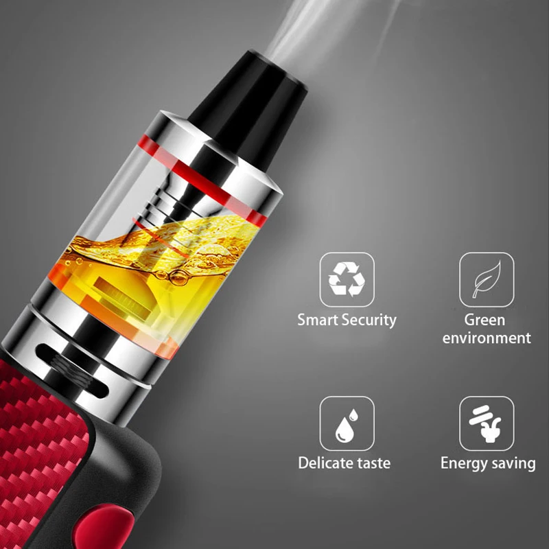 Мини 80 Вт Vape электронные сигареты лучший стартовый набор Mech Box Mod Kit испаритель кальян ручка вейпер E дым вейпинг сплав оболочка безопасный