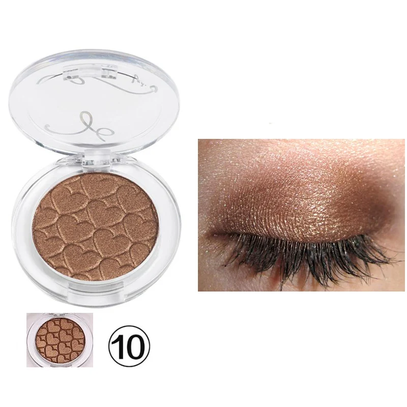 

12 Colors Shimmer Eye Shadow Metallic Single Eyeshadow Palette Waterproof Make Up set 2g