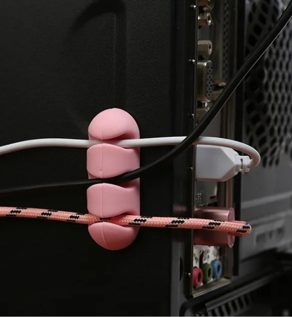 2 шт. устройства для сматывания кабеля зажимы Провода шнур Организатор Holer USB зарядное устройство разъем линии передачи данных для телефона мышь MP3 MP4
