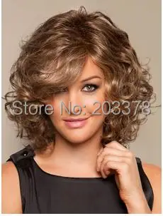 Light Brown Full-Volume Curls Heat-resistant Fiber Medium Lace Wig.JPG