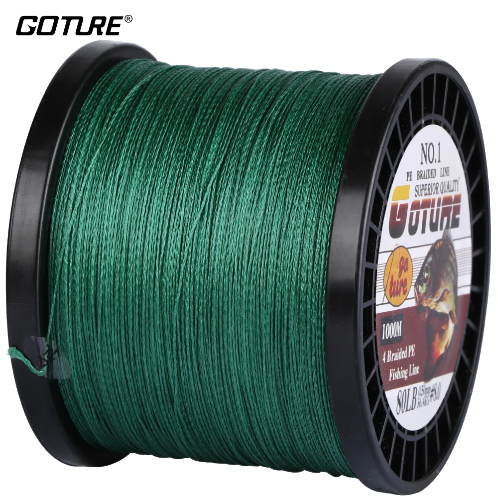 Buy Goture 1000M 4 Stands Multifilament PE Braided