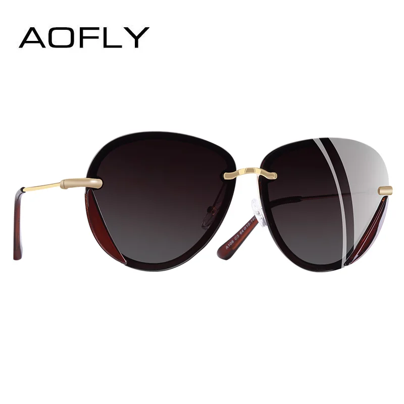 

AOFLY BRAND DESIGN Classic Polarized Sunglasses Women Fashion Retro Vintage Glasses UV400 Shades Gafas de sol A108