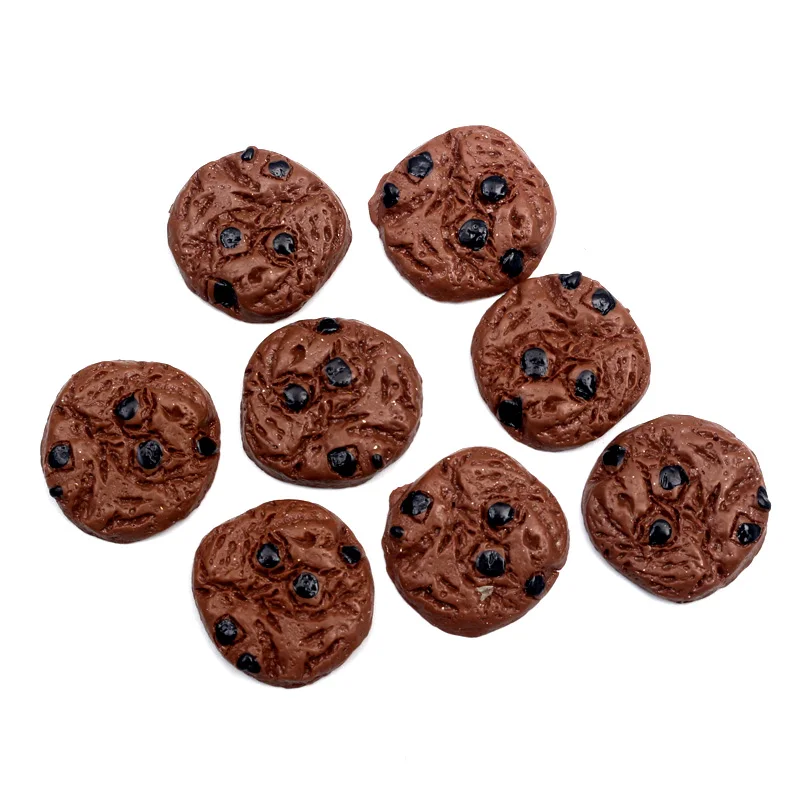 

20Pcs Coffee Chocolate Round Sweet Resin Decoration Crafts Kawaii Bead Flatback Cabochon Scrapbook DIY Accessories Buttons