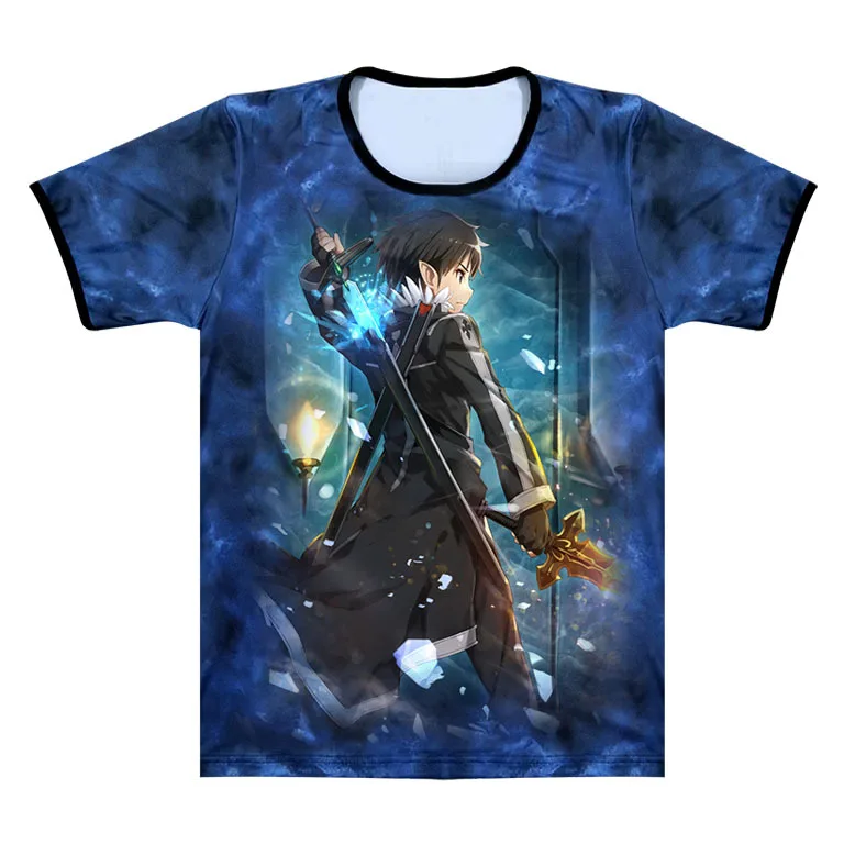 Anime Sword Art Online T Shirt SAO Streetwear T shirt Casual Tshirt