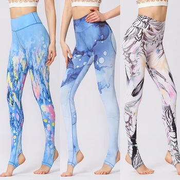 

FASTORM Women Tight Fitness Leggings Elastic Waist Gym Sports Yoga Pants Sexy Compression Breathable Running Pant