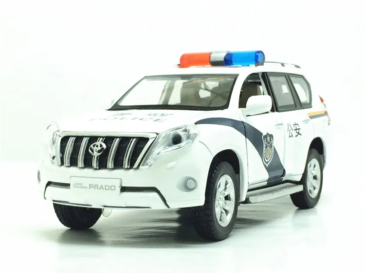 Высокая симитация 1:32 TOYOTA LAND CRUISER PRADO металлический сплав Модель автомобиля игрушки с вытягиванием назад для детей подарки на день рождения