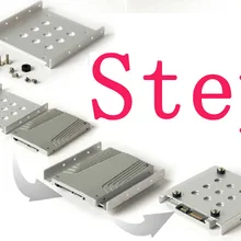 2," до 3,5" HDD лоток Монтажный кронштейн Алюминий для ПК/сервера