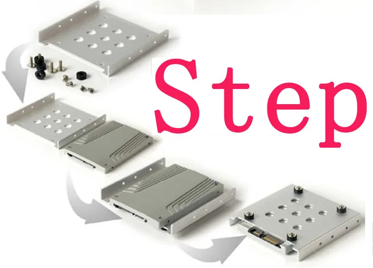 

2.5" to 3.5" HDD TRAY Mounting Bracket 100% Aluminum FOR PC/SERVER