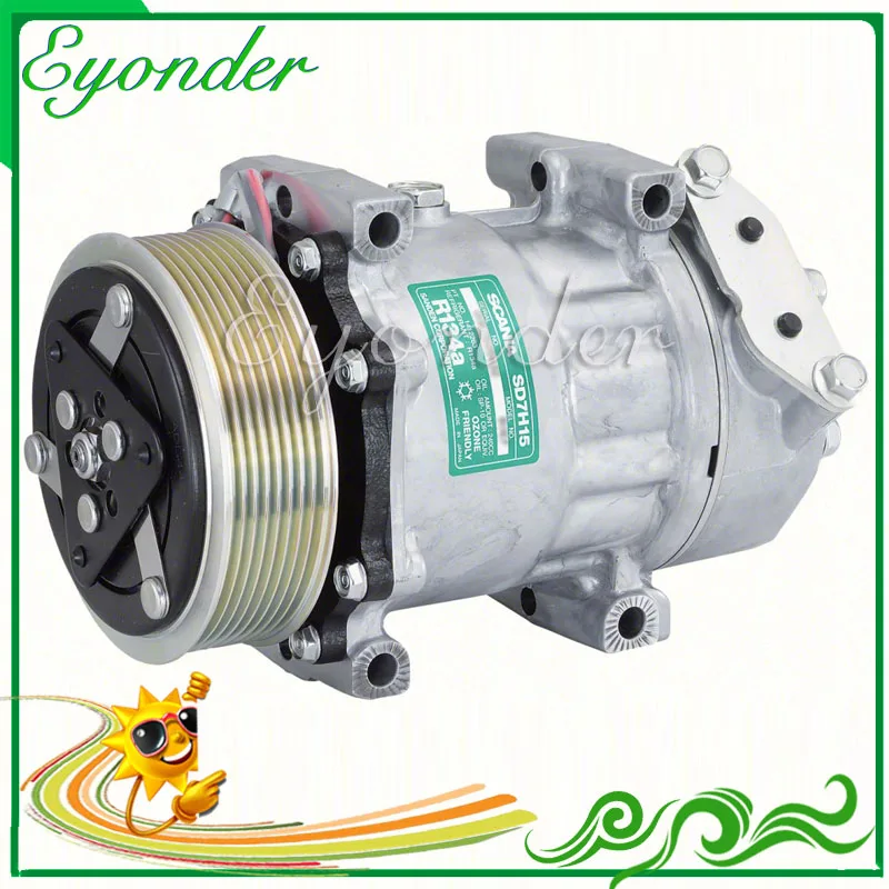 

For SD7H15 AC A/C Compressor Cooling Pump 24V PV8 for Scania trucks Scania trucks 4 series 114 340 380 124 360 400 420 440 470