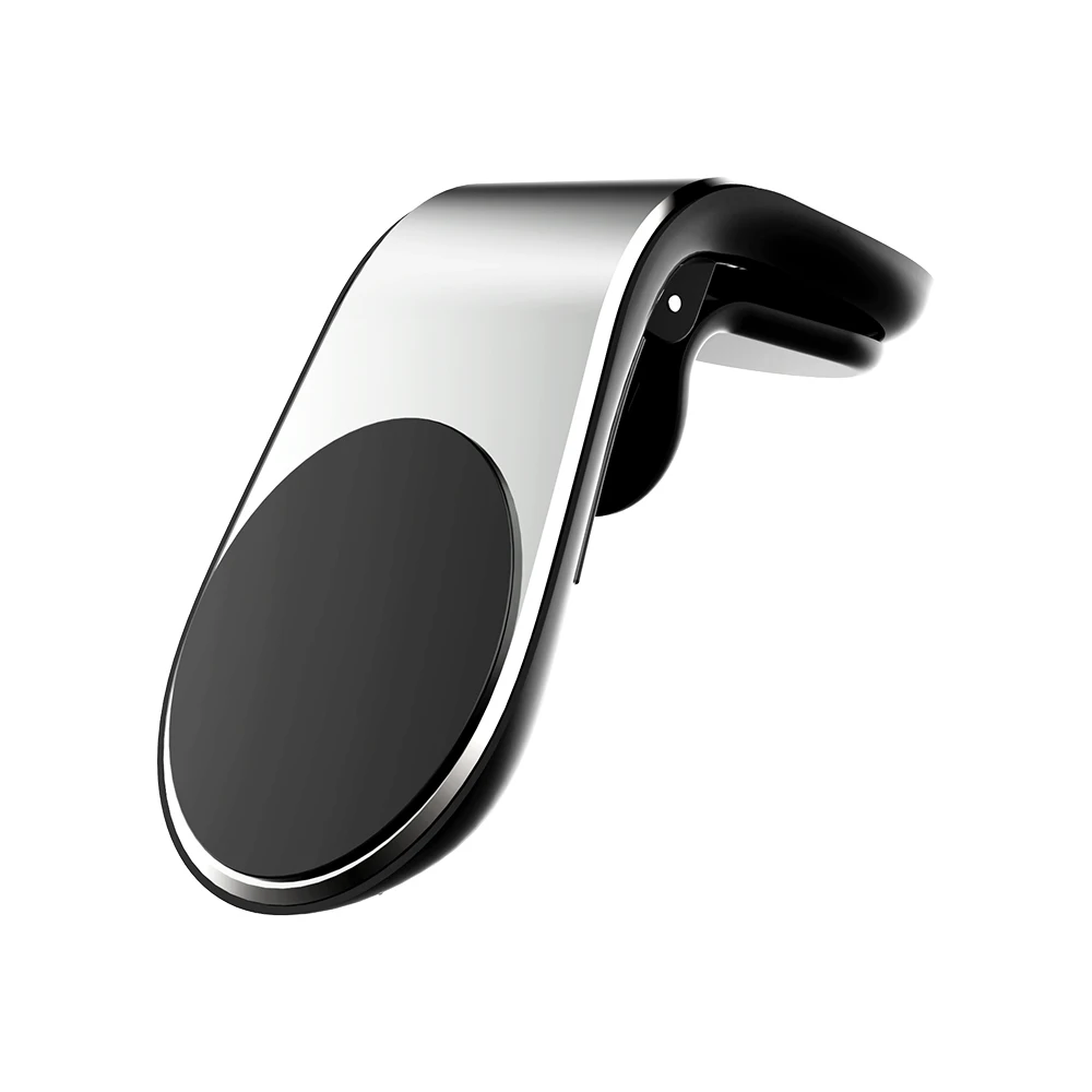 Крепление на вентиляционное отверстие l-образный магнитный автомобильный держатель подставка для мобильного телефона Автомобильный gps магнитный держатель для iPhone X samsung без функции зарядки