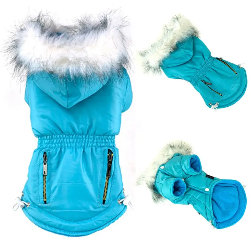 Зимняя куртка для собак пальто для собак маленькая домашняя собака худи для щенка Толстая куртка одежда верхняя одежда 5 цветов