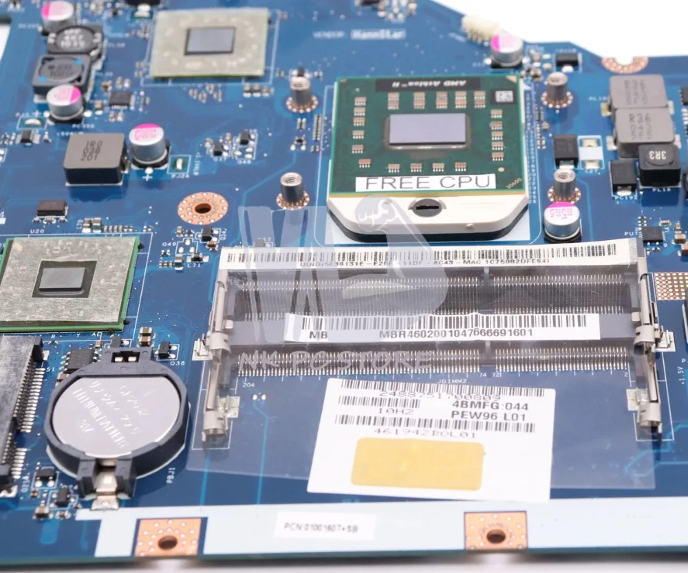 NOKOTION LA-6552P MBR4602001 اللوحة لابتوب أيسر أسباير 5552 5552 جرام الرئيسية مجلس DDR3 المقبس S1 مع شحن وحدة المعالجة المركزية