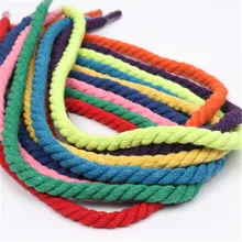 Nuovo 12mm 100% Cotone 3 Parti di Cotone Ritorto Fili dd Lacci FAI DA TE Decorazione Del Mestiere Corda del Cavo Del Cotone per il Sacchetto Con Coulisse Cintura 15 colori