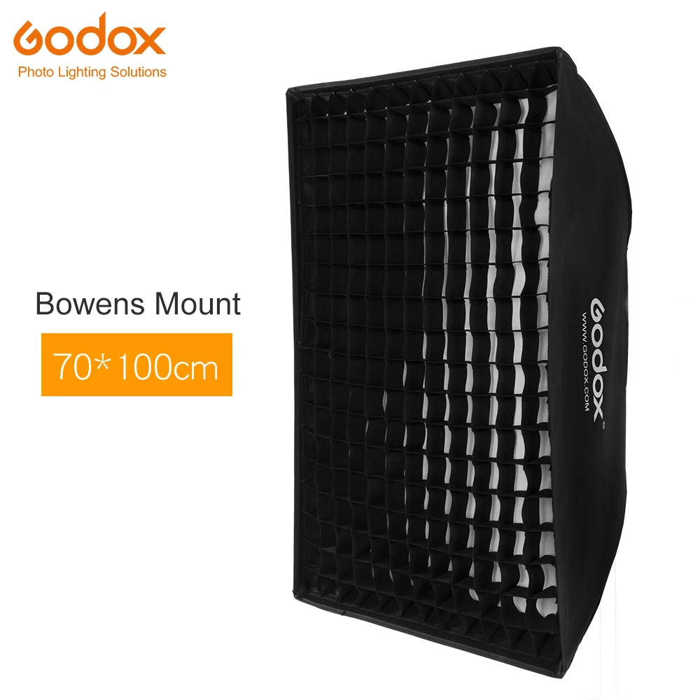 

Godox Softbox 70*100cm 29*40" Honeycomb Grid Softbox Soft Box with Bowens Mount for Studio Strobe Flash Light