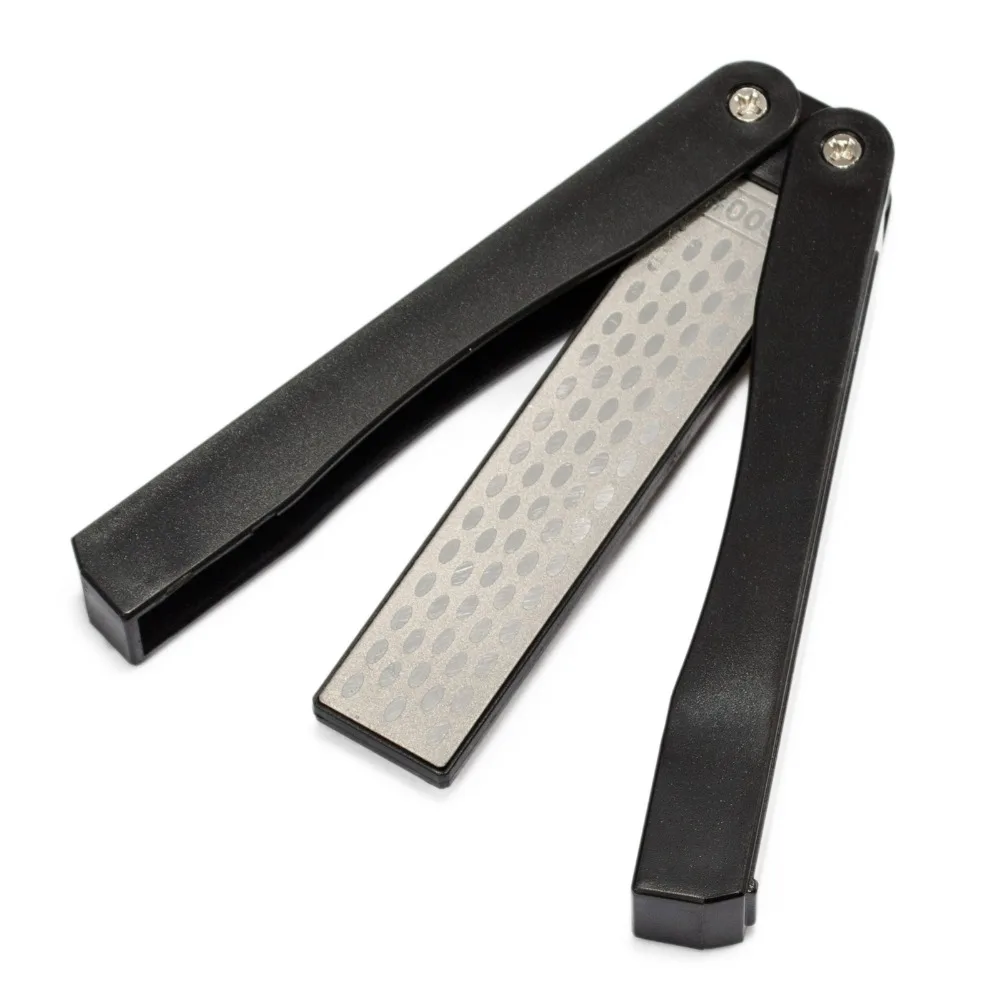 Folding Pocket Diamond Knife Sharpener Stone Sharpening Whetstone 5