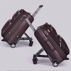 Высокое качество 20 "24" 28 "черный/коричневый Vintage багаж, коробка тяги, мужской и Женский TSA дорожная сумка, коробка, коммерческий багажа