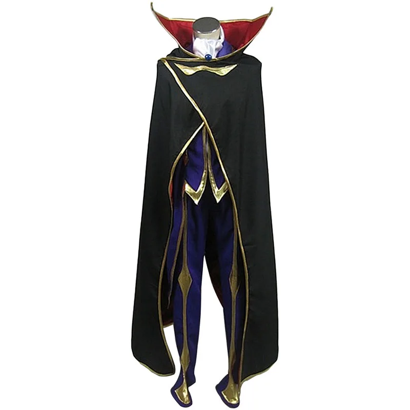 Код Geass Косплей Lelouch of the Rebellion Zero косплей фиолетовый мужской код Geass Косплей Костюм