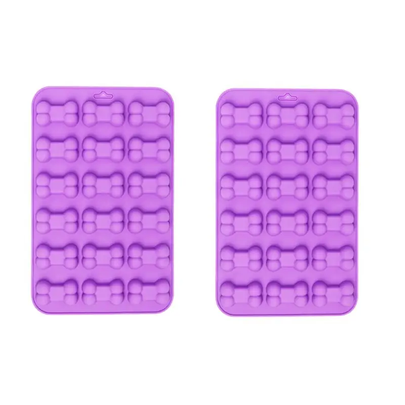 

2pcs/Set Silicone Baking Mold 18 Cavity Eco-Friendly Dog Bone Shape Cookies Mold Chocolate Ice Cube Biscuits Silicone Cake Molds