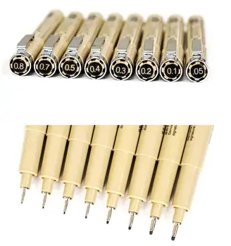 

8 pcs/pack Needle Drawing Pen Hook Line Pen For Sketch Art Markers