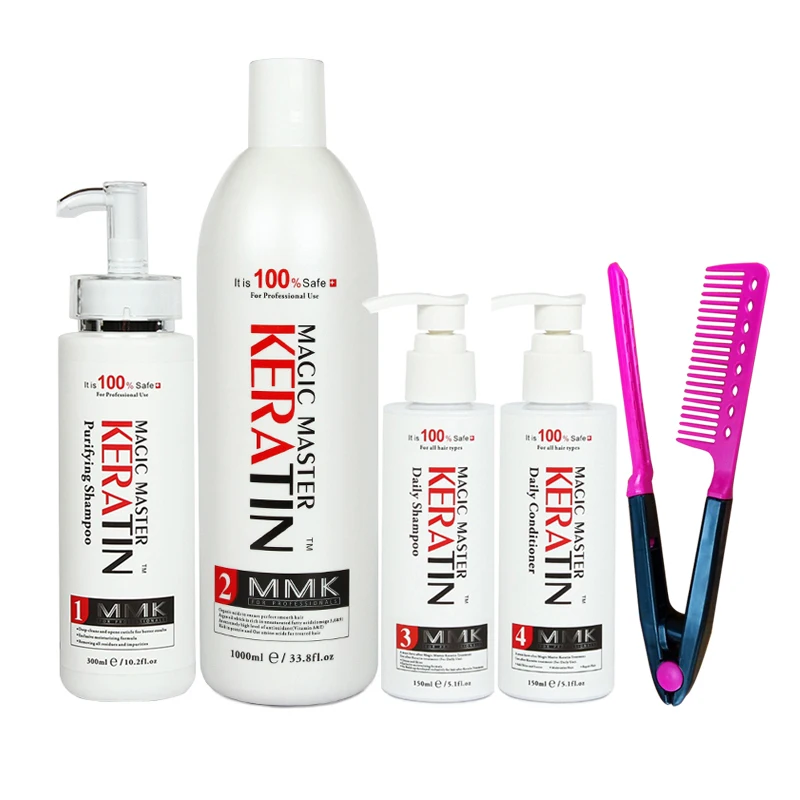 Without Formalin Magic Master Keratin Professional Repair Damaged Hair&Straighten Hair Care Set кератин лосьон для волос kapous magic keratin 500 мл