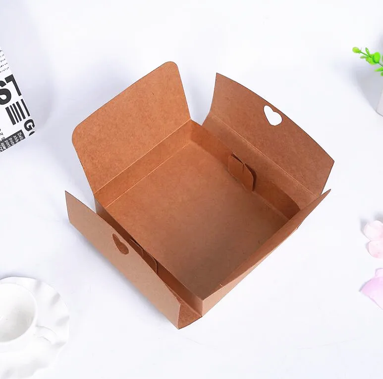 Новое поступление 350gsm крафт-бумага подарочные упаковочные коробки 20 шт./лот упаковочная коробка для рубашек свитера шарф квадратная коробка для печенья