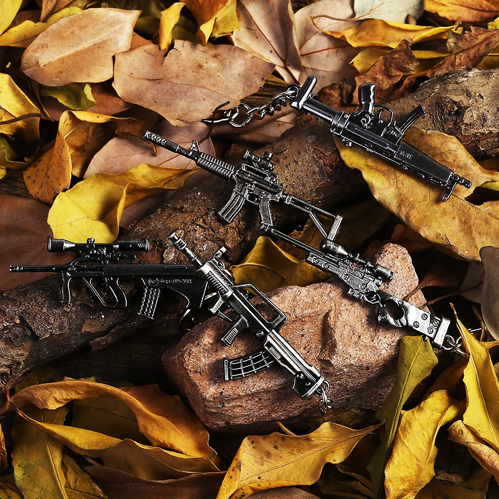 PUBG горячий онлайн игры Cross Fire AK47 модель оружия брелки для ключей оптовая продажа