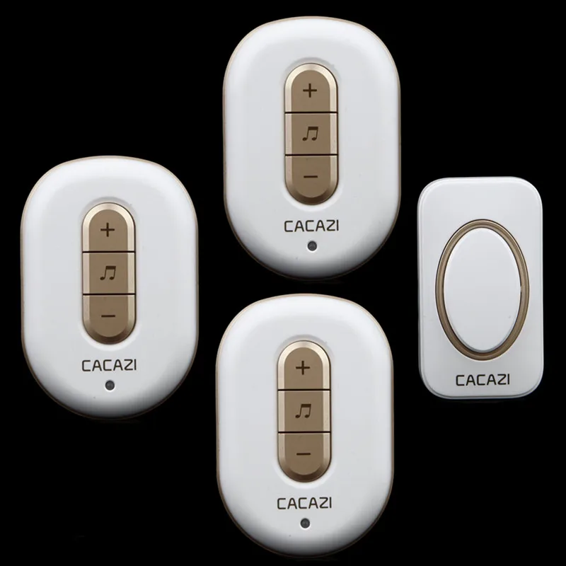 

Free shipping! 1 transmitter + 3Receiver New Wireless Doorbell With Remote Control Musical 48Tunes Digtal doorchime 1+3