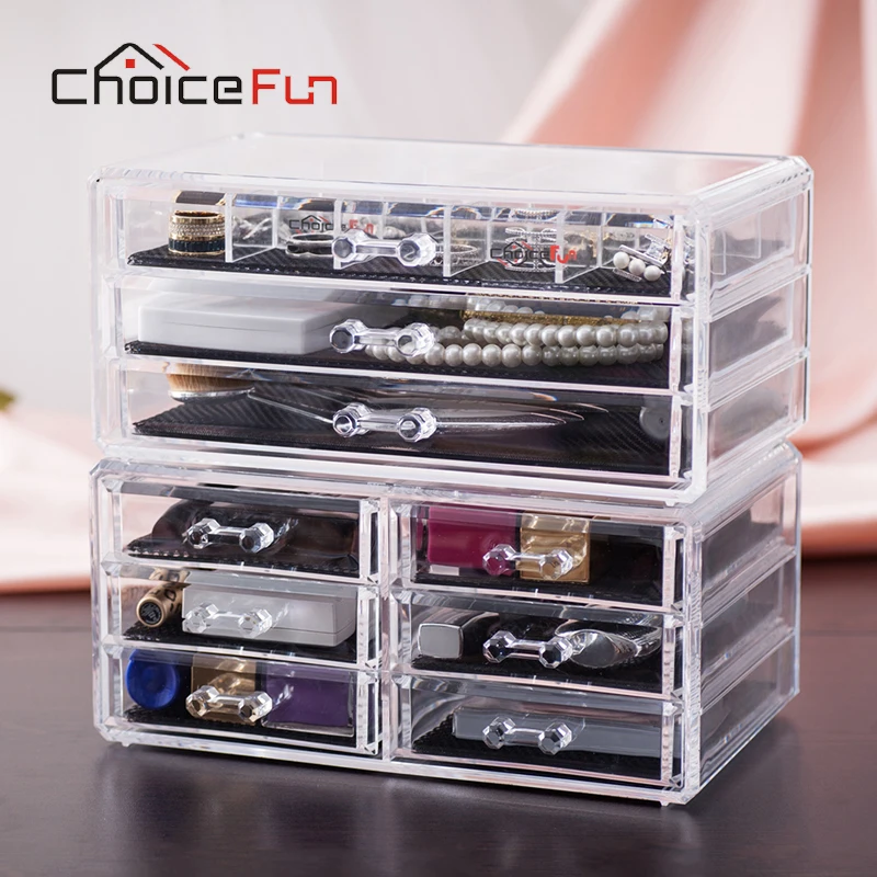 CHOICE FUN 9 Drawers 15 Grids Makeup Organizer Jewelry ...