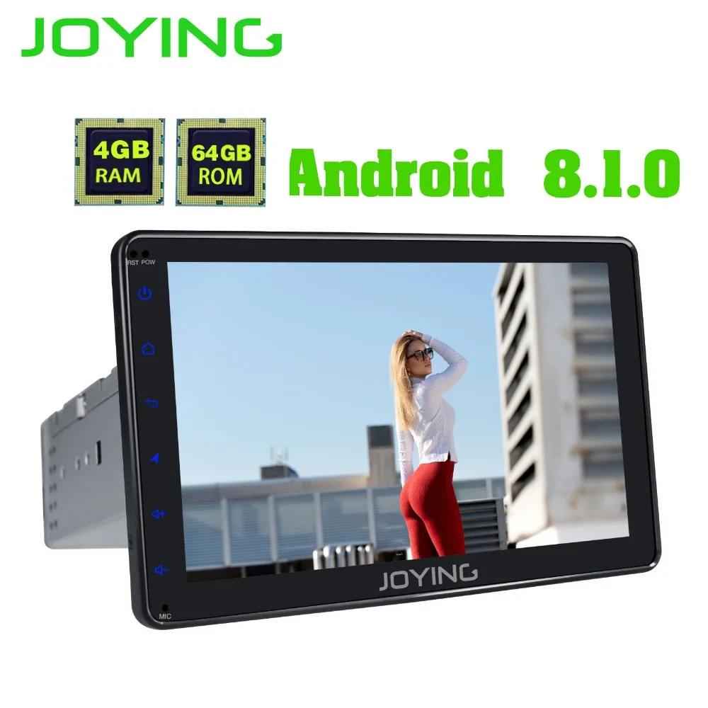Sale Joying 8"Single Din Octa Core 4GB+64GB 1.8GHz Android 8.1 Car Radio Stereo Head Unit GPS Multimedia Player Built-in 4G Modem DSP 4