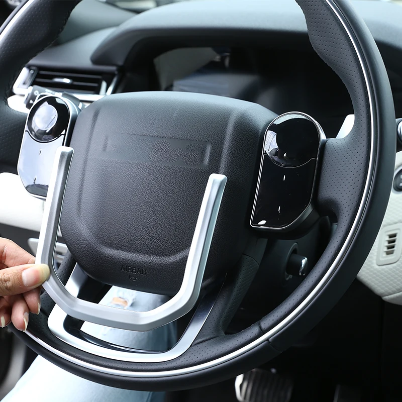 Per Land Rover Discovery 5 Lr5 Range Rover Sport Velar Vogue Abs Carbonio Argento Volante Paillettes Accessori Auto Decorativi