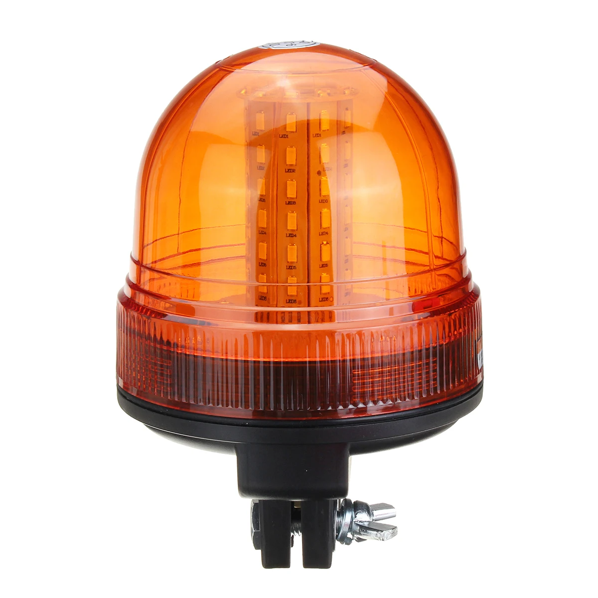 

12V/24V 60 SMD5730 LED Car Rotating Flashing Amber Beacon Flexible DIN Pole Tractor Warning Light