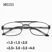 Модная большая оправа, линзы из смолы, очки для чтения, для женщин и мужчин, унисекс, очки для дальнозоркости+ 1,0 1,5 2 2,5 3 3,5 4