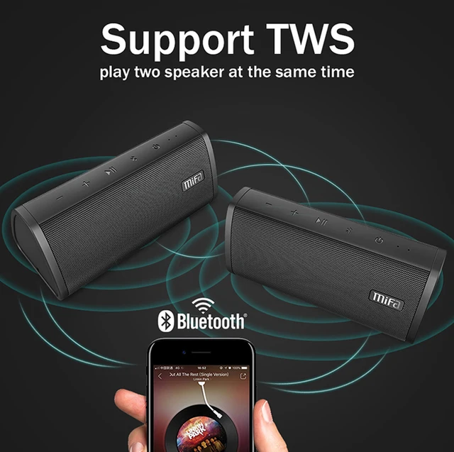 Mifa Portable Bluetooth speaker Portable Wireless Loudspeaker Sound System 10W stereo Music surround Waterproof Outdoor Speaker -
