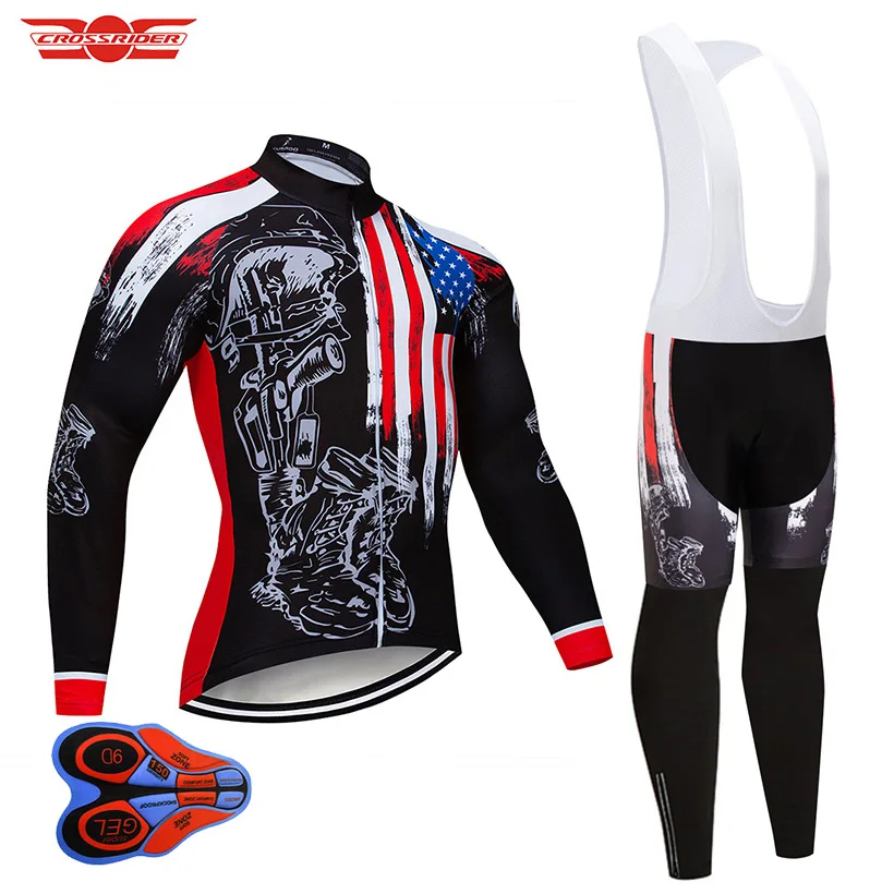 Crossrider 2021 США Велоспорт Джерси 9D комплект MTB Honor велосипед одежда дышащий мужская