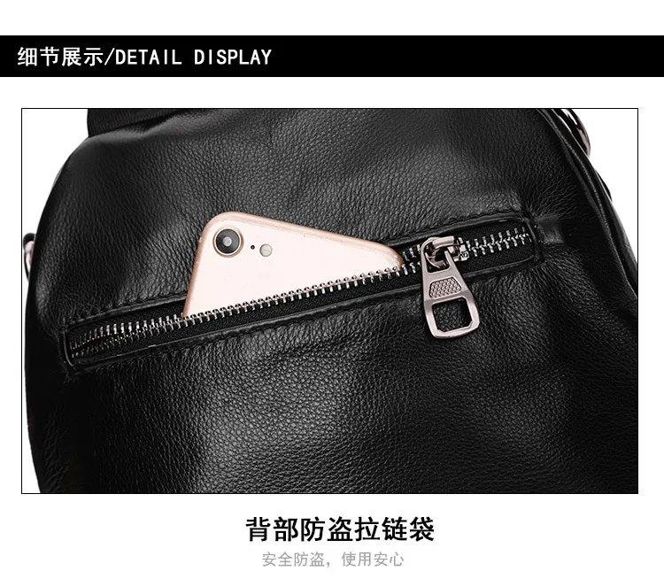 Корейский черный мягкий натуральный кожаный женский рюкзак, подходит ко всему, большой шикарный школьный рюкзак для девочек-подростков, женский рюкзак